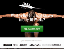 Tablet Screenshot of jmaxfitness.com